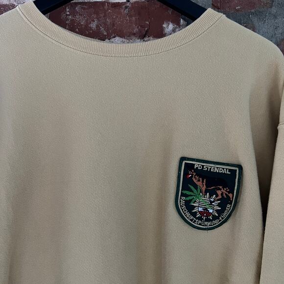RARE German PD K-9 Unit Champion Reverse Weave Sweatshirt  XL 24x28 - Picture 1 of 6